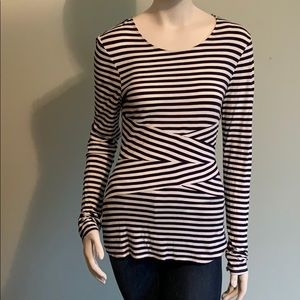 Market and Spruce long sleeve striped top.